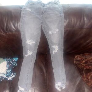 American Eagle Ripped High Waisted Jeggings